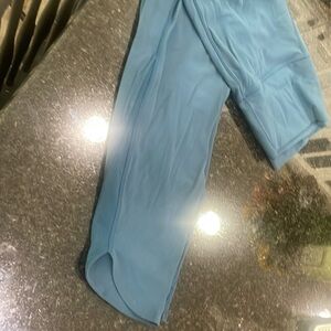 Lululemon leggings with angled hem